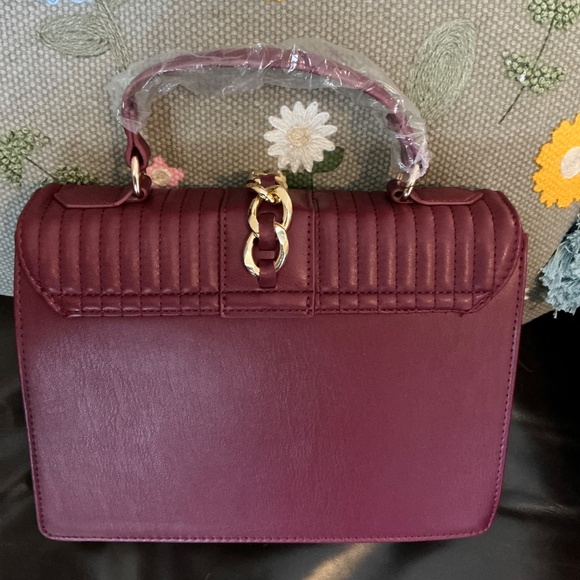 Badgley Mischka - Wine Colored Handbag NWT - Picture 2 of 5